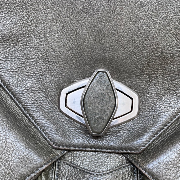 Olive Green Alexis Hudson genuine leather crossbody. - Picture 2 of 14